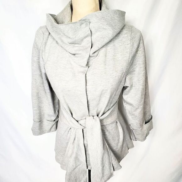 Luii Shawl Collar Tie Jersey Jacket - Picture 2 of 12